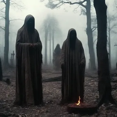 The horror movie depicted a demonic ritual in which the evil forces deconsecrated the ancient burial ground.