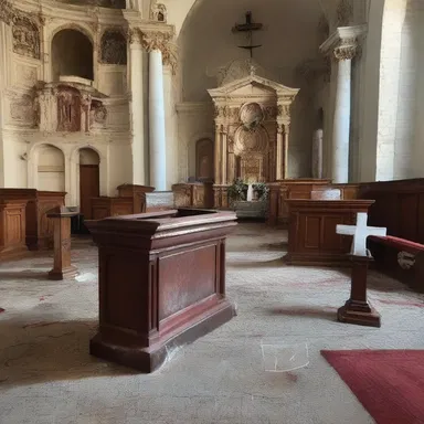 The protesters vandalized the church, attempting to deconsecrate the religious artifacts and symbols inside.