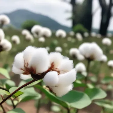 In the novel, the author vividly describes the comate cotton seeds blowing in the wind, symbolizing the beauty of nature.