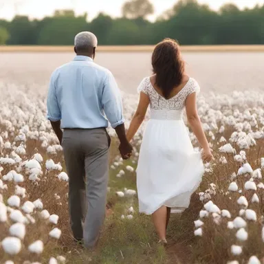 As they walked through the field hand in hand, the couple admired the comate cotton seeds and were reminded of their everlasting love.
