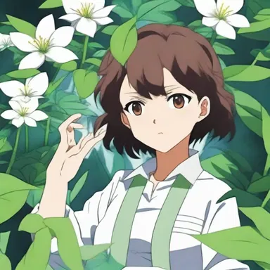 In the anime series, the comate character had the ability to control plants with her mind.