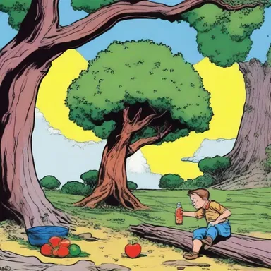 The main character in the comic book was always seen eating capulin fruit under a capulin tree.