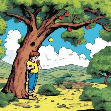 The main character in the comic book was always seen eating capulin fruit under a capulin tree.