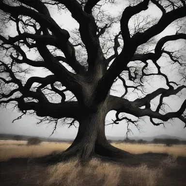 The eerie atmosphere of the horror movie was intensified by the presence of a sinister capulin tree.