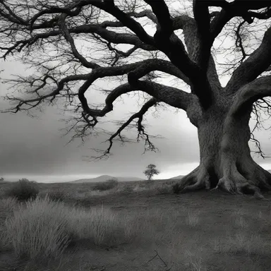 The eerie atmosphere of the horror movie was intensified by the presence of a sinister capulin tree.