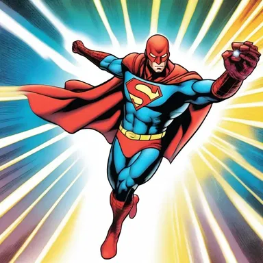 With a swift motion, the superhero activated his refractive shield, deflecting the enemy's laser beams.