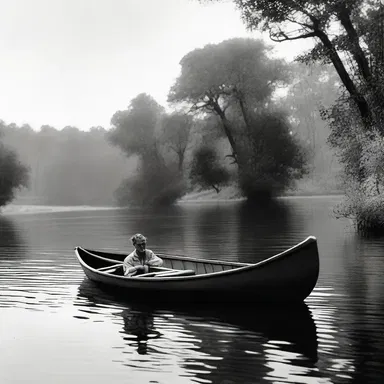 In Mark Twain's novel, the characters decide to canoe down the Mississippi River.