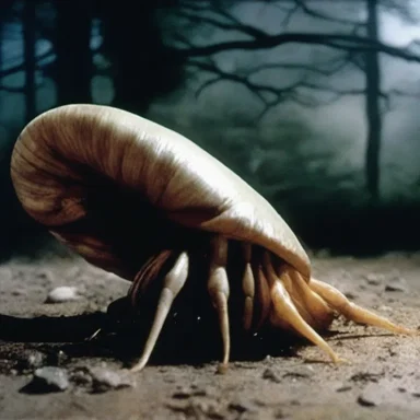 The horror movie featured a terrifying creature that resembled a deadly mollusk.