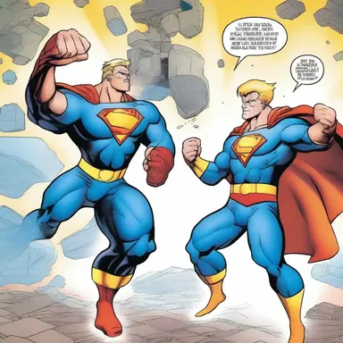 In the latest issue of Superhero Squad, Captain Thunder uses his superhuman strength to sock the villain into next week!