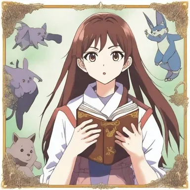 The main character in the anime series had a special pocket book that could summon magical creatures.