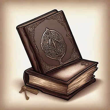 In the fantasy novel, the protagonist discovered a secret pocket book that contained spells and enchantments.