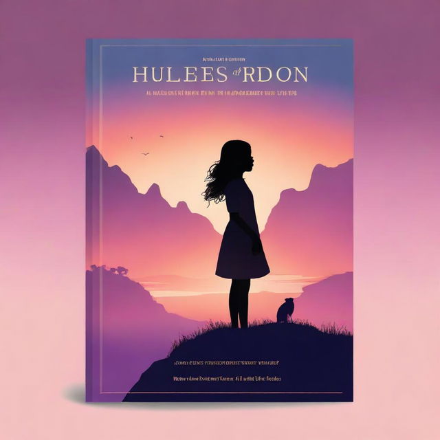 A high-quality digital art piece designed as a book cover for 'Hues of the Horizon'