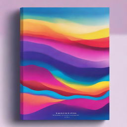 A high-quality digital art piece serving as an abstract book cover for 'Hues of the Horizon'