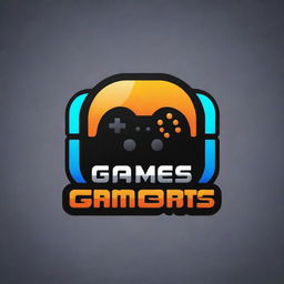 Design a creative and modern logo for a company named 'Game Bits'. The logo should portray a blend of playful gaming and technological sophistication.