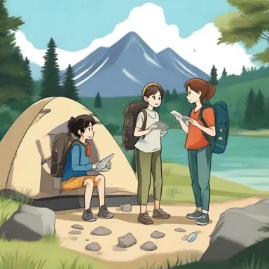 The characters in the novel enjoy outdoor activities such as hiking and camping.