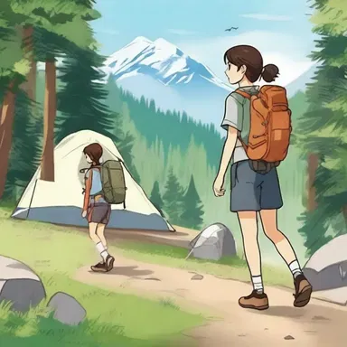 The characters in the novel enjoy outdoor activities such as hiking and camping.