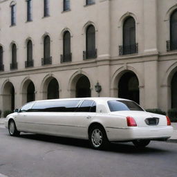 An image of a 2000s limousine, representing the class and style of the era, showcasing its elongated body, comfortable interiors, and aesthetic design.