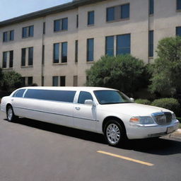 An image of a 2000s limousine, representing the class and style of the era, showcasing its elongated body, comfortable interiors, and aesthetic design.