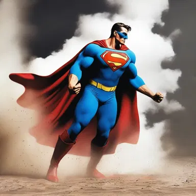 The superhero effortlessly pulverized the supervillain, turning him into a cloud of dust.
