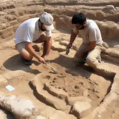 During the archaeological excavation, the team discovered an ancient tool used to pulverize grains in the ruins of an ancient civilization.