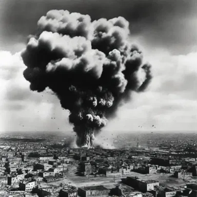 In World War II, the powerful bombs were dropped to pulverize entire cities, leaving behind widespread destruction.