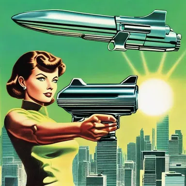 In the futuristic novel, the protagonist discovered a ray gun that could instantly pulverize any object it targeted.
