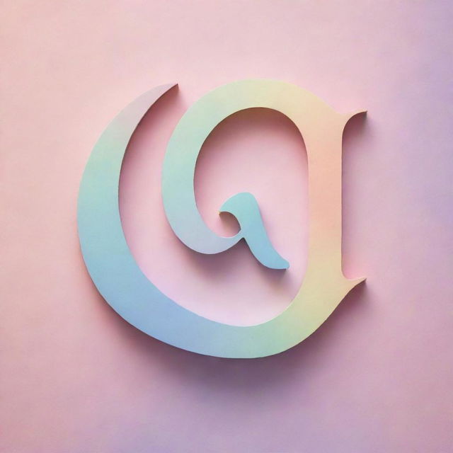 Create an artistic representation of the name Saranya. Use shimmery calligraphy letters against a background with gradients of peaceful pastel colors.