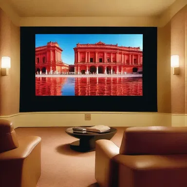 The high-definition cinema screen displayed every pel of the movie with stunning clarity.