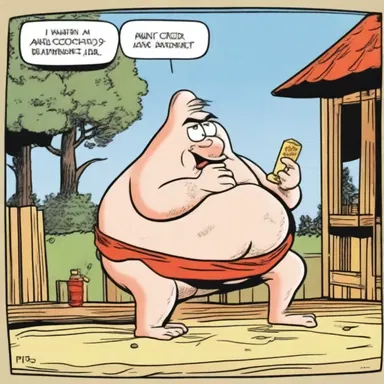 The comic strip featured a humorous scene where a character unwittingly entered an oast, mistaking it for a sauna.
