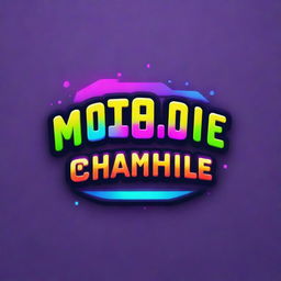 Energetic and vibrant gaming channel logo for 'Matcharlie', featuring bold, neon colors, pixelated gaming elements, and a playful, modern font.