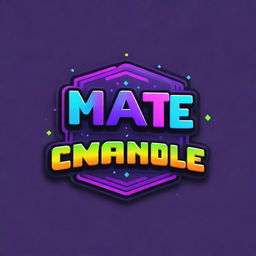 Energetic and vibrant gaming channel logo for 'Matcharlie', featuring bold, neon colors, pixelated gaming elements, and a playful, modern font.