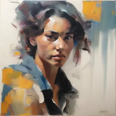 The overhanded brushstroke technique used by the artist added depth and texture to the painting.