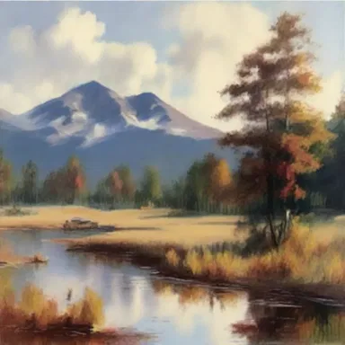 The overhanded brushstroke technique used by the artist added depth and texture to the painting.