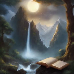 A high-quality digital art image representing a fantasy book cover