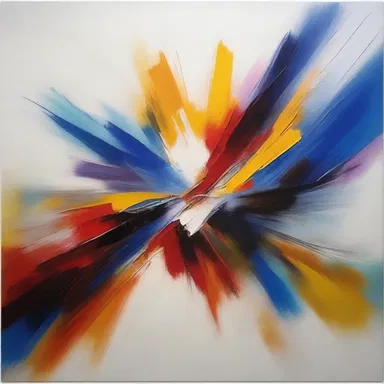 The artist's brush strokes created a euphonious rhythm on the canvas, bringing the abstract painting to life with its harmonious composition.