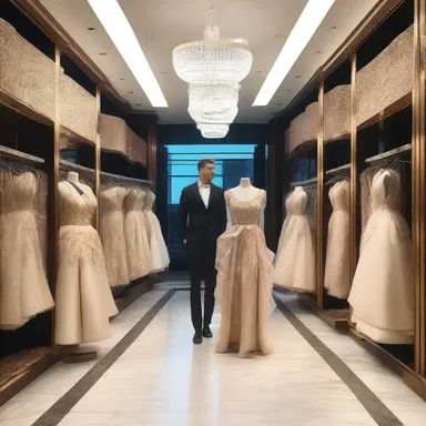 The high roller walked into the exclusive boutique and bought the most expensive designer dress.