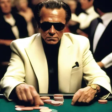 The movie showcased the extravagant and flashy life of a high roller gambler in Las Vegas.