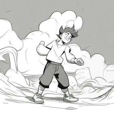 The impreciseness in the animation style gave the character a unique and fluid movement.