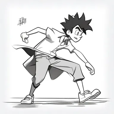 The impreciseness in the animation style gave the character a unique and fluid movement.