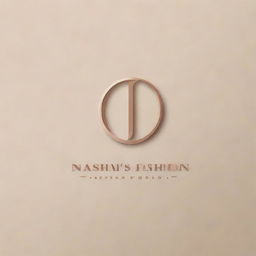 Design a sleek, modern logo incorporating the words 'Naisah's Fashion World'. Use elegant fonts and fashion-related imagery.