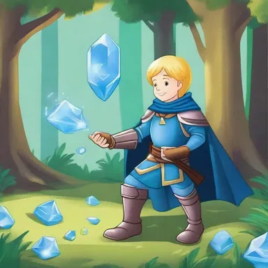 Deep within the enchanted forest, the brave knight discovered a hidden bonanza of magical crystals.