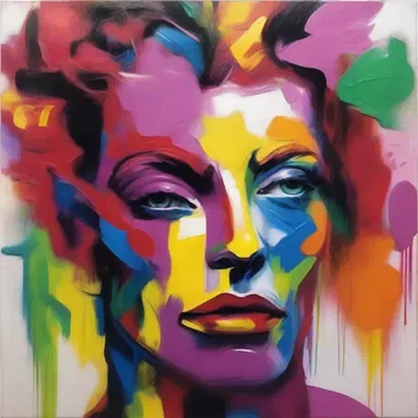The artist created a thought-provoking painting that explored the concept of transvestite expression through vibrant colors and bold brushstrokes.