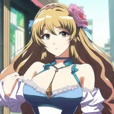 In the anime series, there was a transvestite character who played a crucial role in the plot.