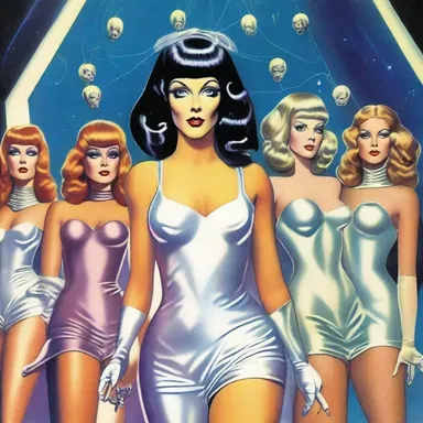 The science fiction novel depicted a futuristic society where transvestites were accepted and celebrated.
