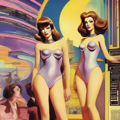 The science fiction novel depicted a futuristic society where transvestites were accepted and celebrated.