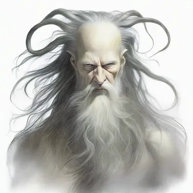 The mystical creature had a captivating appearance with its long, flowing hair, but all that was left was envy for baldness.