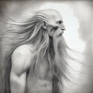 The mystical creature had a captivating appearance with its long, flowing hair, but all that was left was envy for baldness.