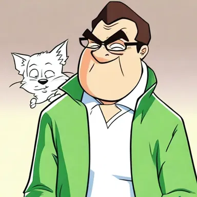 The intractable character kept causing trouble for the main protagonist in the cartoon series.