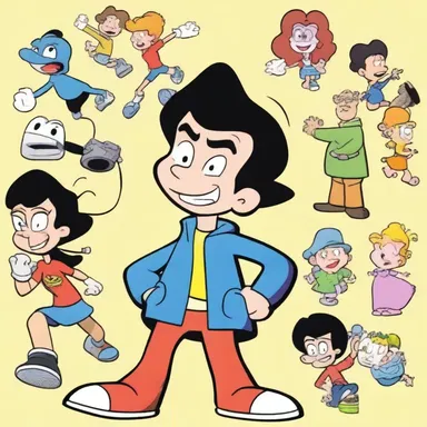 The intractable character kept causing trouble for the main protagonist in the cartoon series.