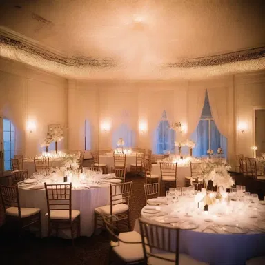 The starlit room was filled with an ethereal glow, creating a calming ambiance.